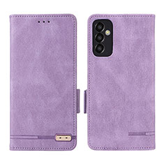 Funda de Cuero Cartera con Soporte Carcasa L03Z para Samsung Galaxy F13 4G Morado