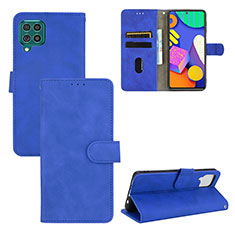 Funda de Cuero Cartera con Soporte Carcasa L03Z para Samsung Galaxy F62 5G Azul