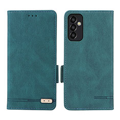 Funda de Cuero Cartera con Soporte Carcasa L03Z para Samsung Galaxy M13 4G Verde