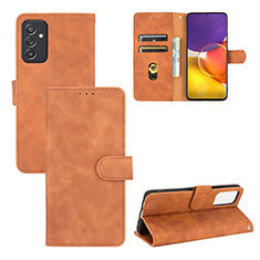 Funda de Cuero Cartera con Soporte Carcasa L03Z para Samsung Galaxy M34 5G Marron