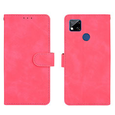 Funda de Cuero Cartera con Soporte Carcasa L03Z para Xiaomi POCO C31 Rosa Roja