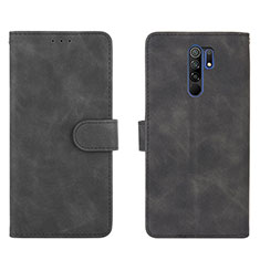 Funda de Cuero Cartera con Soporte Carcasa L03Z para Xiaomi Poco M2 Negro