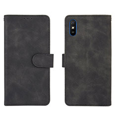 Funda de Cuero Cartera con Soporte Carcasa L03Z para Xiaomi Redmi 9AT Negro