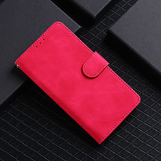 Funda de Cuero Cartera con Soporte Carcasa L03Z para Xiaomi Redmi Note 11E Pro 5G Rosa Roja