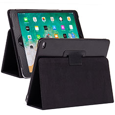 Funda de Cuero Cartera con Soporte Carcasa L04 para Apple iPad 10.2 (2020) Negro