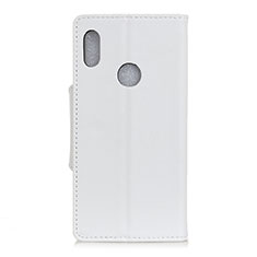 Funda de Cuero Cartera con Soporte Carcasa L04 para BQ X2 Blanco