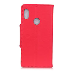 Funda de Cuero Cartera con Soporte Carcasa L04 para BQ X2 Rojo