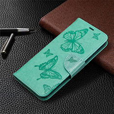 Funda de Cuero Cartera con Soporte Carcasa L04 para Huawei Honor 9A Verde