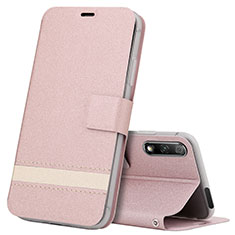 Funda de Cuero Cartera con Soporte Carcasa L04 para Huawei Honor 9X Oro Rosa