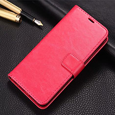 Funda de Cuero Cartera con Soporte Carcasa L04 para Huawei Honor 9X Pro Rojo