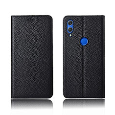 Funda de Cuero Cartera con Soporte Carcasa L04 para Huawei Honor V10 Lite Negro