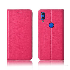 Funda de Cuero Cartera con Soporte Carcasa L04 para Huawei Honor View 10 Lite Rojo