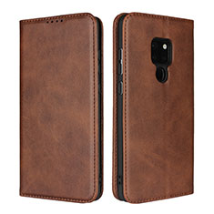 Funda de Cuero Cartera con Soporte Carcasa L04 para Huawei Mate 20 Marron