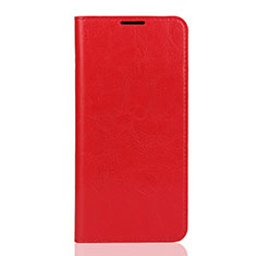 Funda de Cuero Cartera con Soporte Carcasa L04 para Huawei Y7 (2019) Rojo