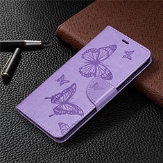 Funda de Cuero Cartera con Soporte Carcasa L04 para Nokia 5.3 Morado