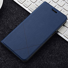 Funda de Cuero Cartera con Soporte Carcasa L04 para OnePlus 5T A5010 Azul