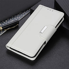 Funda de Cuero Cartera con Soporte Carcasa L04 para Oppo A31 Blanco