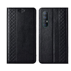 Funda de Cuero Cartera con Soporte Carcasa L04 para Oppo Find X2 Neo Negro