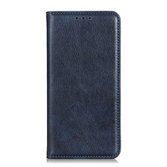 Funda de Cuero Cartera con Soporte Carcasa L04 para Oppo Reno4 Lite Azul