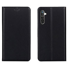 Funda de Cuero Cartera con Soporte Carcasa L04 para Realme X2 Negro