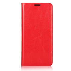 Funda de Cuero Cartera con Soporte Carcasa L04 para Samsung Galaxy A71 4G A715 Rojo