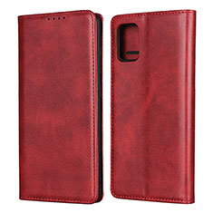 Funda de Cuero Cartera con Soporte Carcasa L04 para Samsung Galaxy M40S Rojo