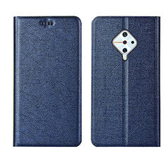 Funda de Cuero Cartera con Soporte Carcasa L04 para Vivo S1 Pro Azul