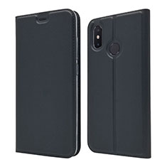 Funda de Cuero Cartera con Soporte Carcasa L04 para Xiaomi Mi 8 Negro