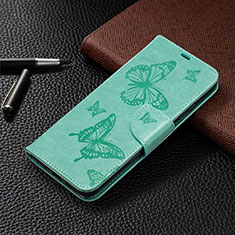 Funda de Cuero Cartera con Soporte Carcasa L04 para Xiaomi POCO C31 Menta Verde