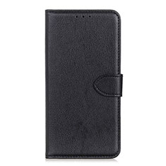 Funda de Cuero Cartera con Soporte Carcasa L04 para Xiaomi Redmi 9 Prime India Negro