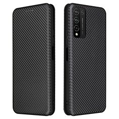 Funda de Cuero Cartera con Soporte Carcasa L04Z para Huawei Honor 10X Lite Negro