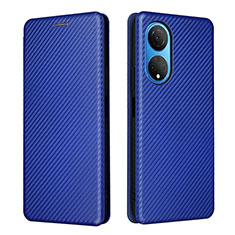 Funda de Cuero Cartera con Soporte Carcasa L04Z para Huawei Honor X7 Azul