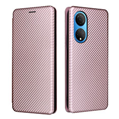 Funda de Cuero Cartera con Soporte Carcasa L04Z para Huawei Honor X7 Oro Rosa