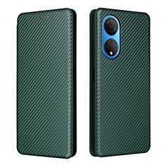 Funda de Cuero Cartera con Soporte Carcasa L04Z para Huawei Honor X7 Verde