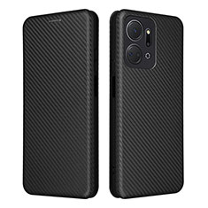 Funda de Cuero Cartera con Soporte Carcasa L04Z para Huawei Honor X7a Negro