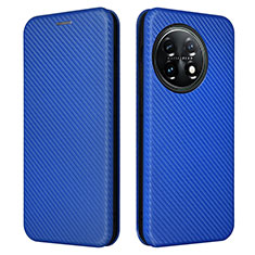 Funda de Cuero Cartera con Soporte Carcasa L04Z para OnePlus 11 5G Azul