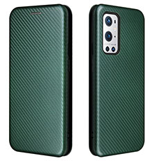 Funda de Cuero Cartera con Soporte Carcasa L04Z para OnePlus 9 Pro 5G Verde