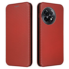 Funda de Cuero Cartera con Soporte Carcasa L04Z para OnePlus Ace 2 5G Marron