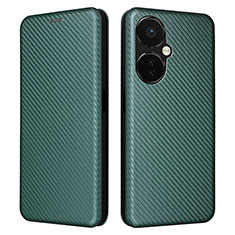 Funda de Cuero Cartera con Soporte Carcasa L04Z para Oppo K11x 5G Verde