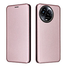 Funda de Cuero Cartera con Soporte Carcasa L04Z para Realme 11X 5G Oro Rosa