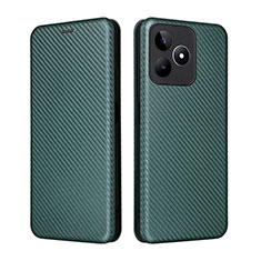 Funda de Cuero Cartera con Soporte Carcasa L04Z para Realme C53 India Verde