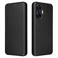 Funda de Cuero Cartera con Soporte Carcasa L04Z para Realme C55 Negro