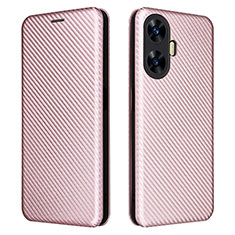 Funda de Cuero Cartera con Soporte Carcasa L04Z para Realme C55 Oro Rosa