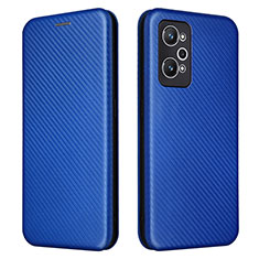 Funda de Cuero Cartera con Soporte Carcasa L04Z para Realme GT Neo2 5G Azul