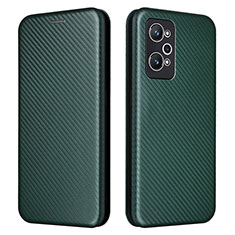 Funda de Cuero Cartera con Soporte Carcasa L04Z para Realme GT Neo2 5G Verde