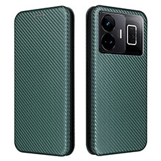 Funda de Cuero Cartera con Soporte Carcasa L04Z para Realme GT Neo6 5G Verde