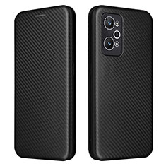 Funda de Cuero Cartera con Soporte Carcasa L04Z para Realme Q5 Pro 5G Negro