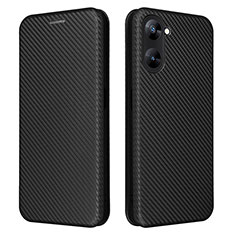 Funda de Cuero Cartera con Soporte Carcasa L04Z para Realme V30t 5G Negro