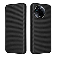 Funda de Cuero Cartera con Soporte Carcasa L04Z para Realme V50s 5G Negro