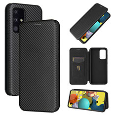 Funda de Cuero Cartera con Soporte Carcasa L04Z para Samsung Galaxy A52 4G Negro